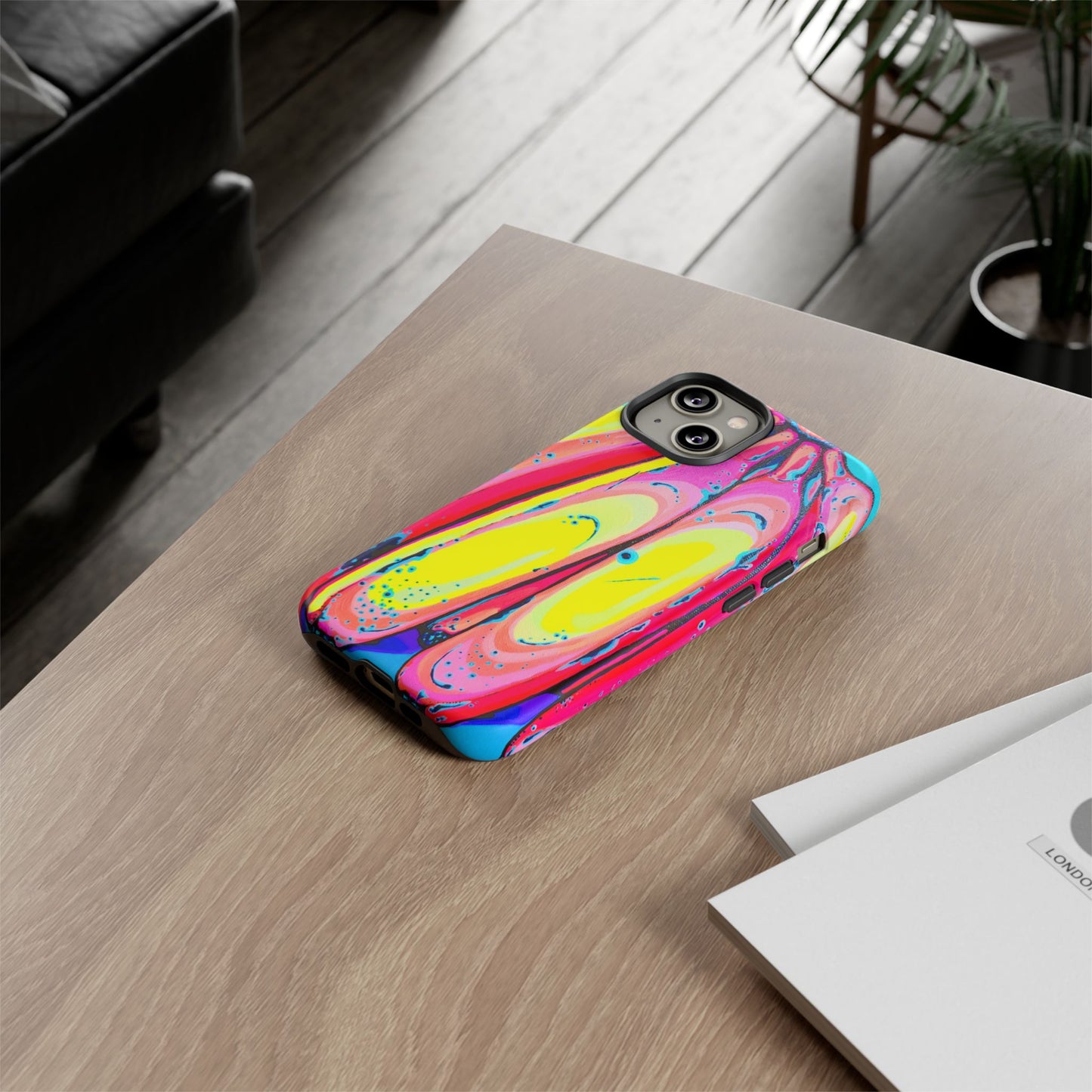 Neon Fat Bananas Tough Phone Case