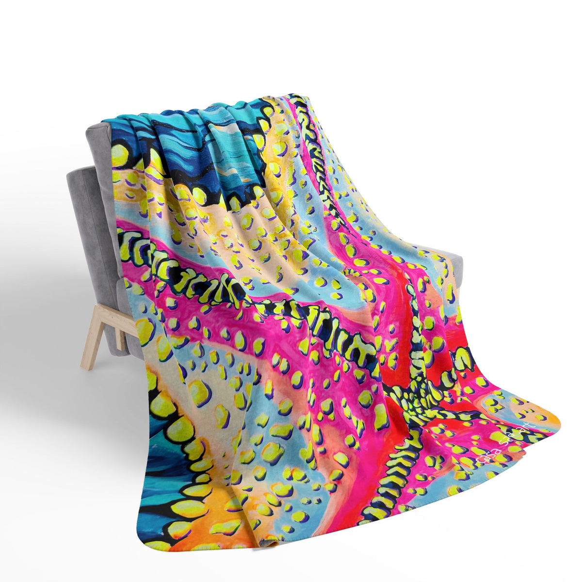 Starfish Beach Bocas Fleece Sherpa Blanket