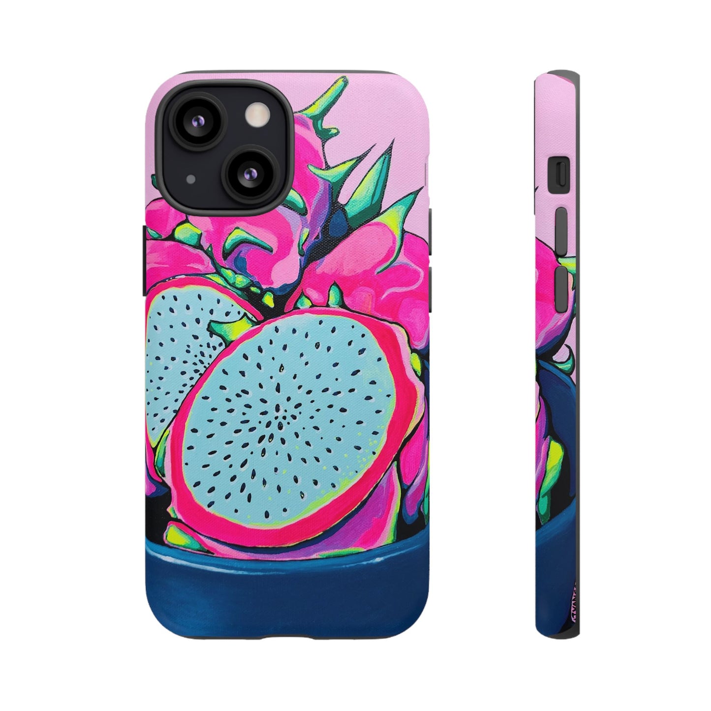 Neon Pink Dragon Fruit Tough Phone Case
