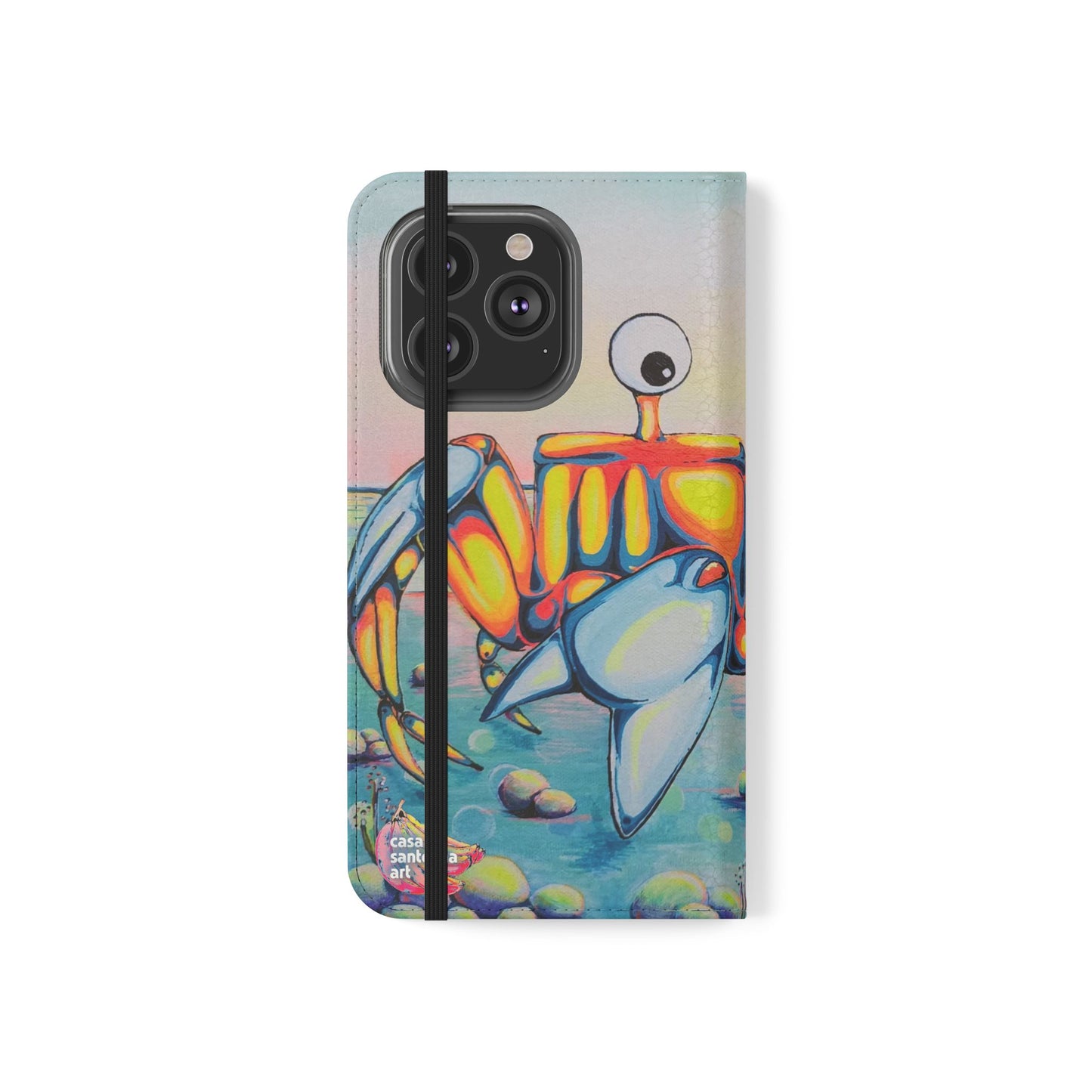 Cyclops Crab Flip Phone Case – Wallet Cover with Card Slots