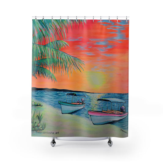Panga Express Pop Art Shower Curtain