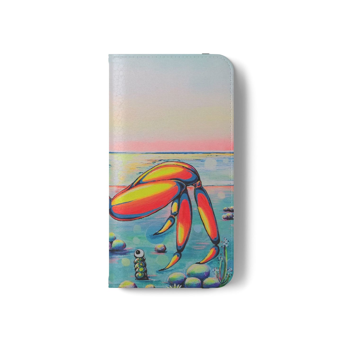 Cyclops Crab Flip Phone Case – Wallet Cover with Card Slots