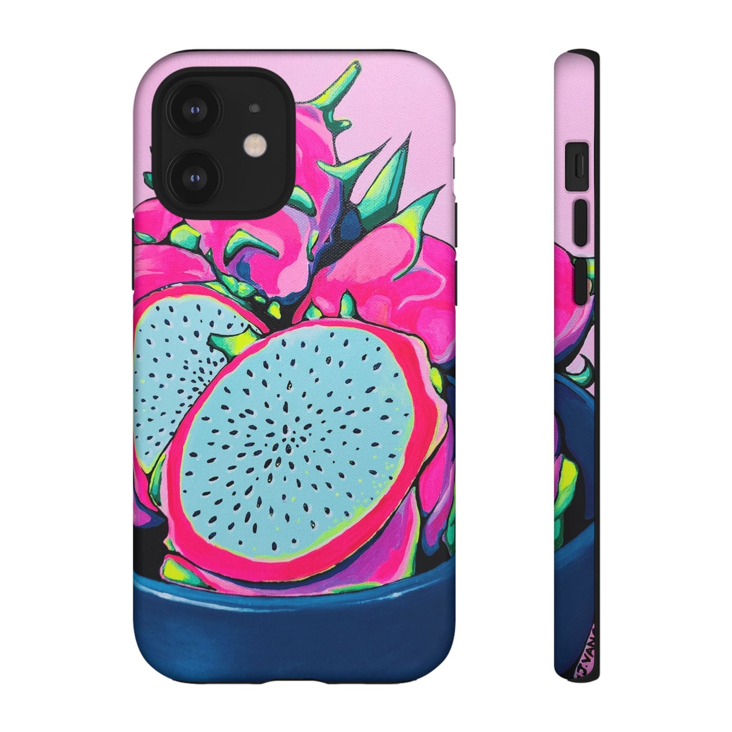 Neon Pink Dragon Fruit Tough Phone Case