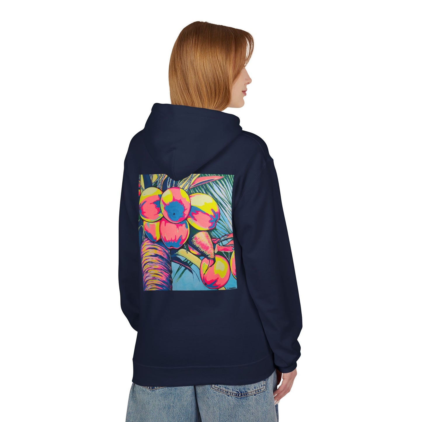 Unisex Neon Coconuts Soft Hoodie