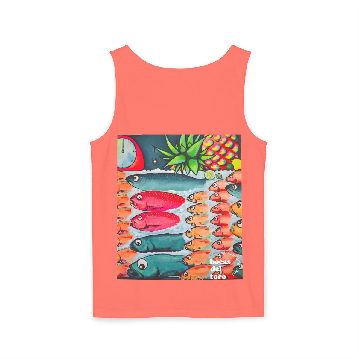 Unisex Neon Cabo Fish Market Tank Top