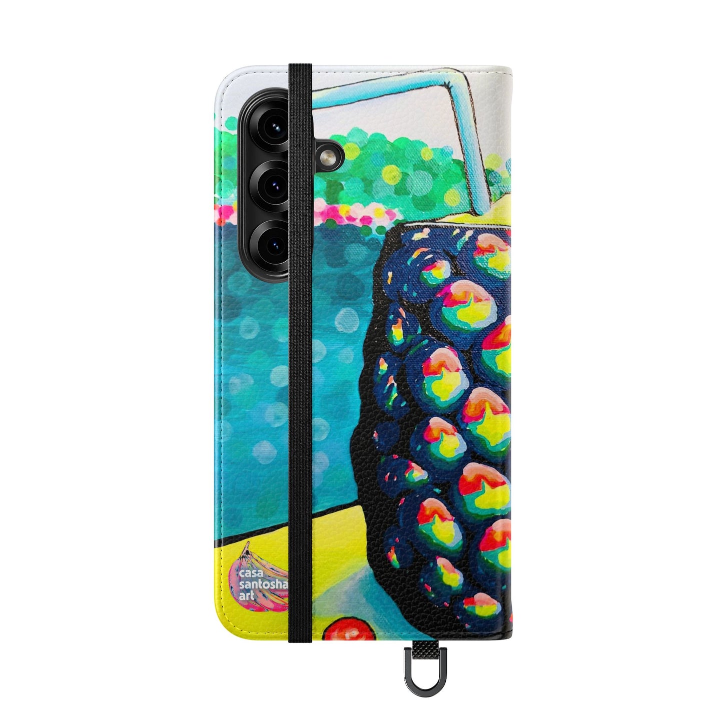 Neon Piña Colada Flip Phone Case – Wallet Cover with Card Slots