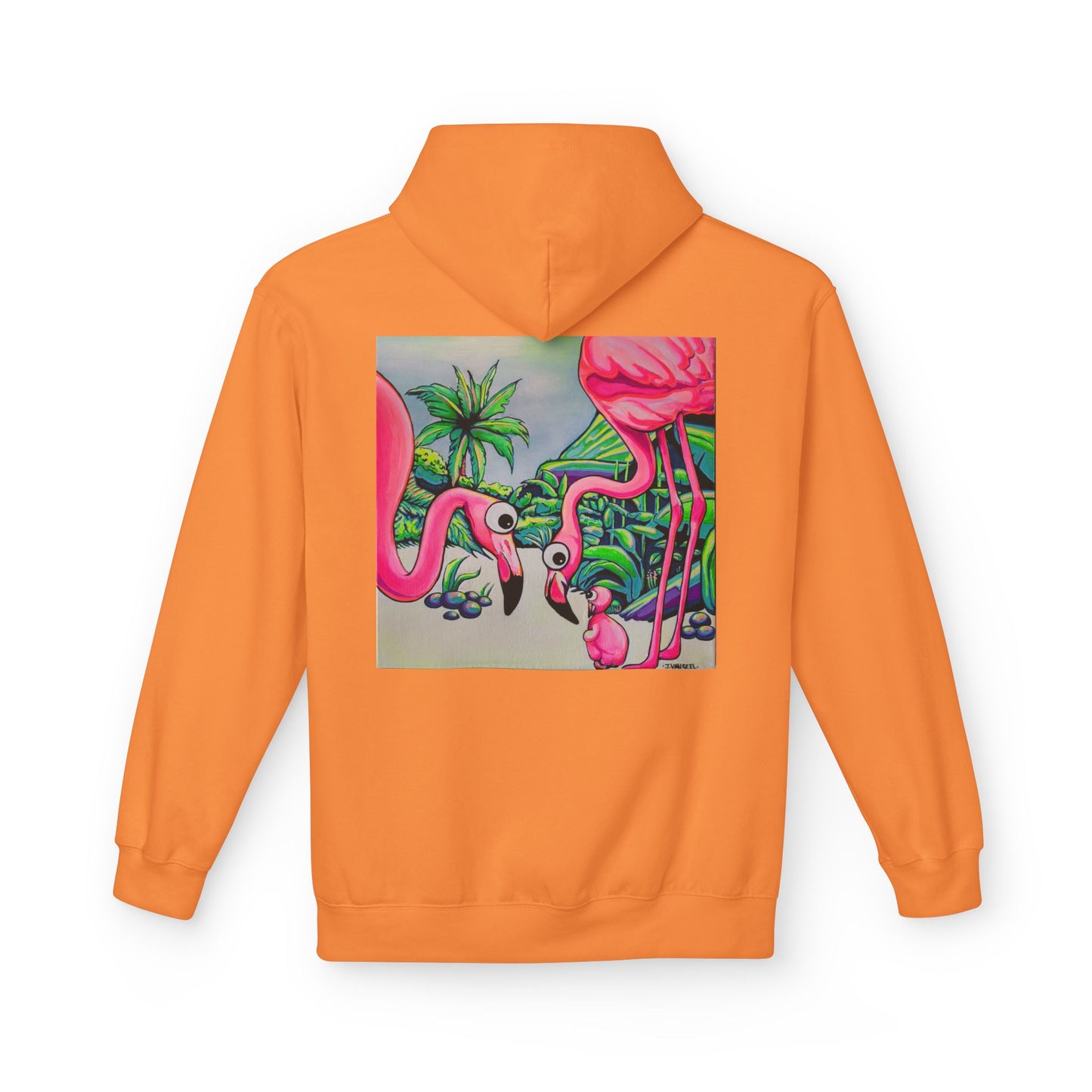 Unisex Cyclops Flamingo Family Soft Hoodie