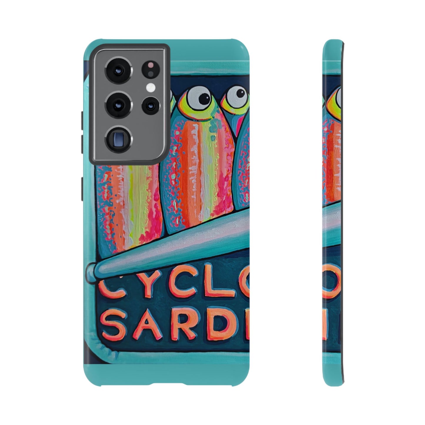 Neon Sardines Tough Phone Case