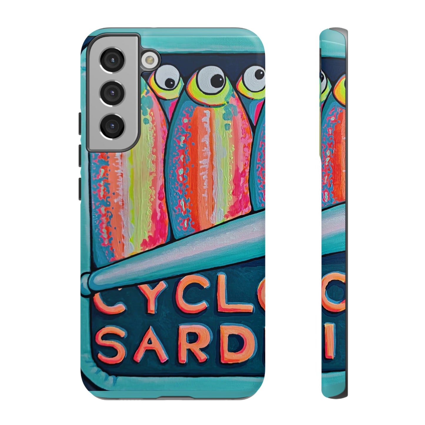 Neon Sardines Tough Phone Case
