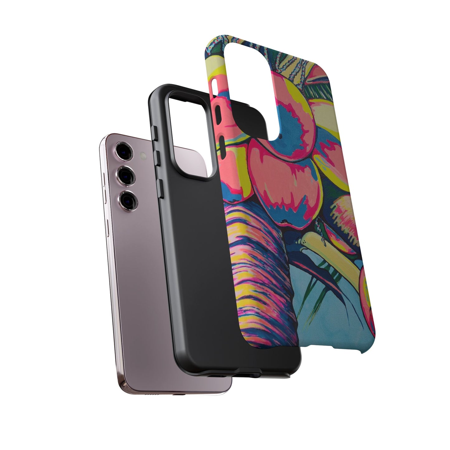 Neon Coconuts Tough Phone Case