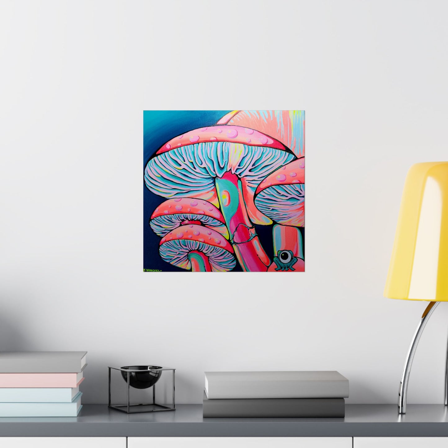 Trippy Mushrooms Giclée Art Poster