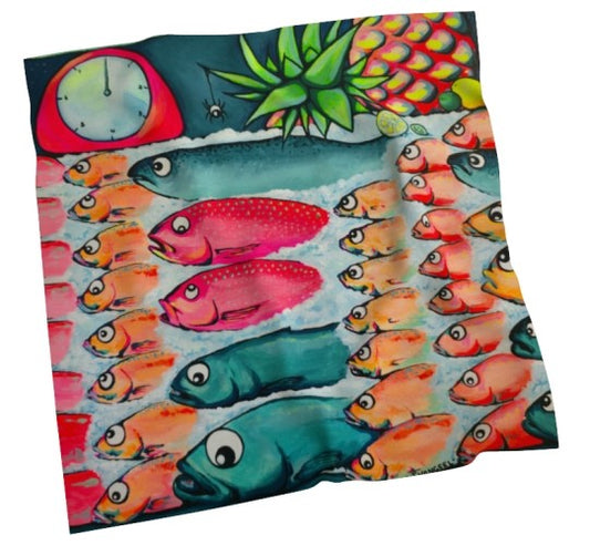 Neon Cabo Fish Market Origami Tote