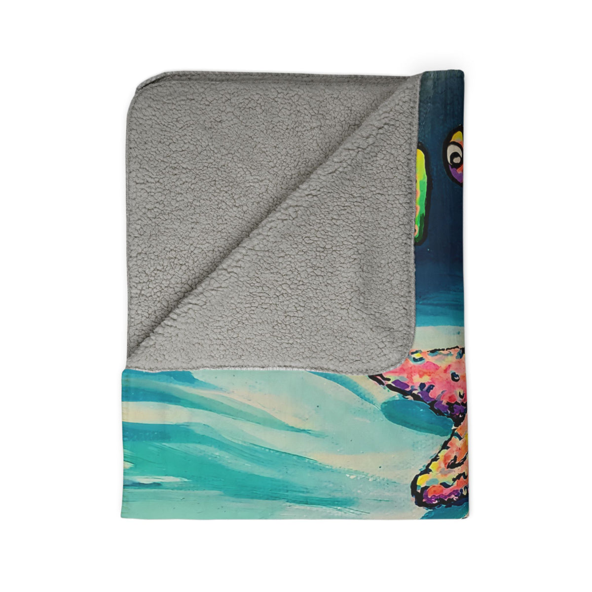 Cyclops Starfish Fleece Sherpa Blanket