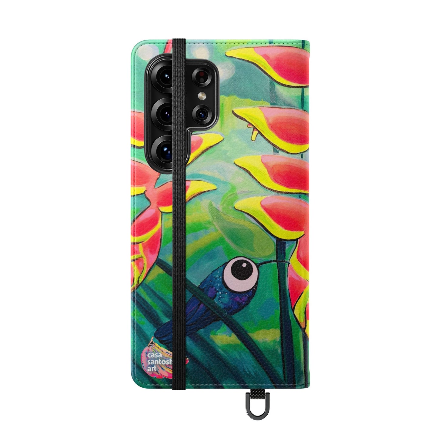 Cyclops Hummingbirds Flip Phone Case – Wallet Cover with Card Slots