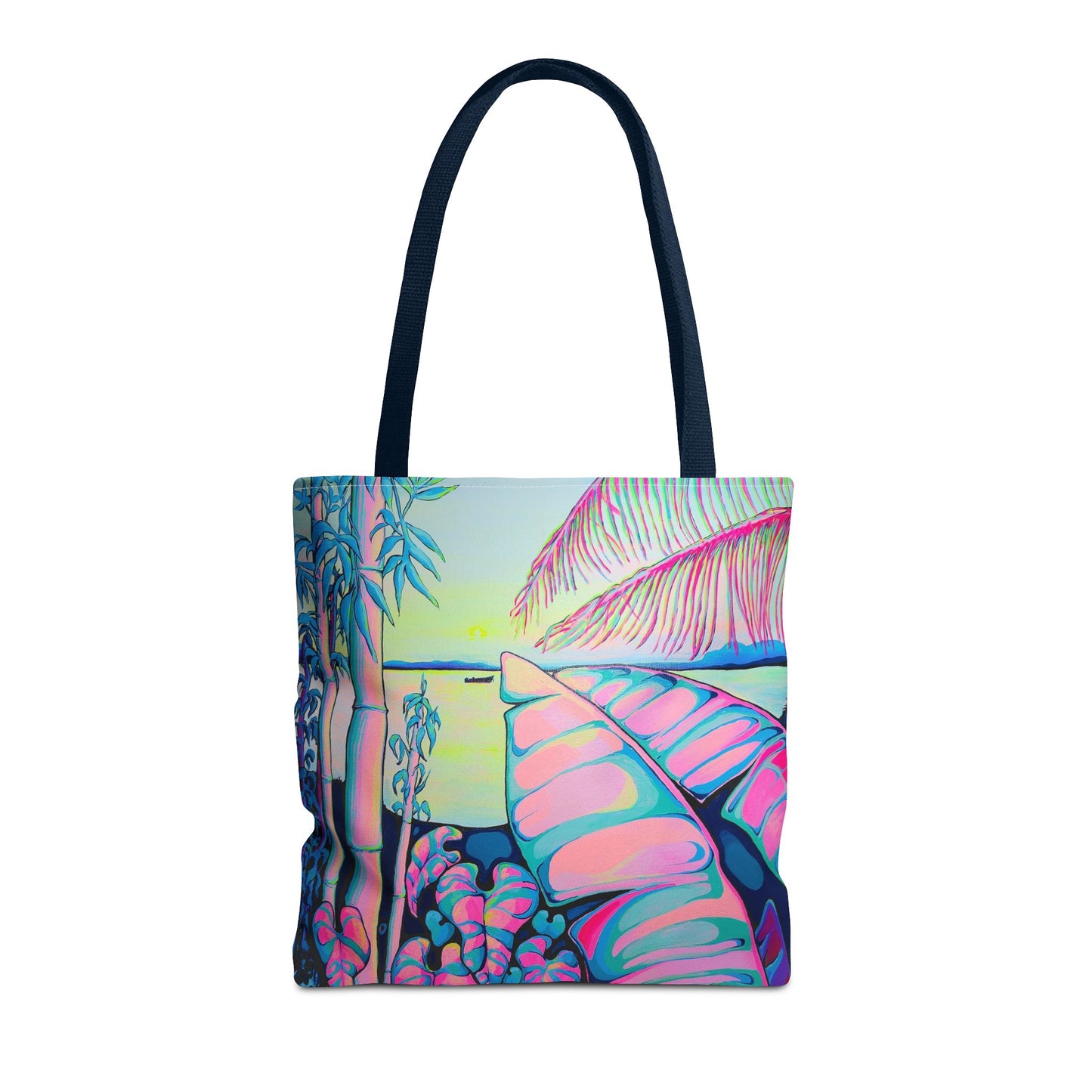 Premium Serenity Bocas Tote Bag, Original Artist Design, Reusable Shopping Tote, Eco-Friendly
