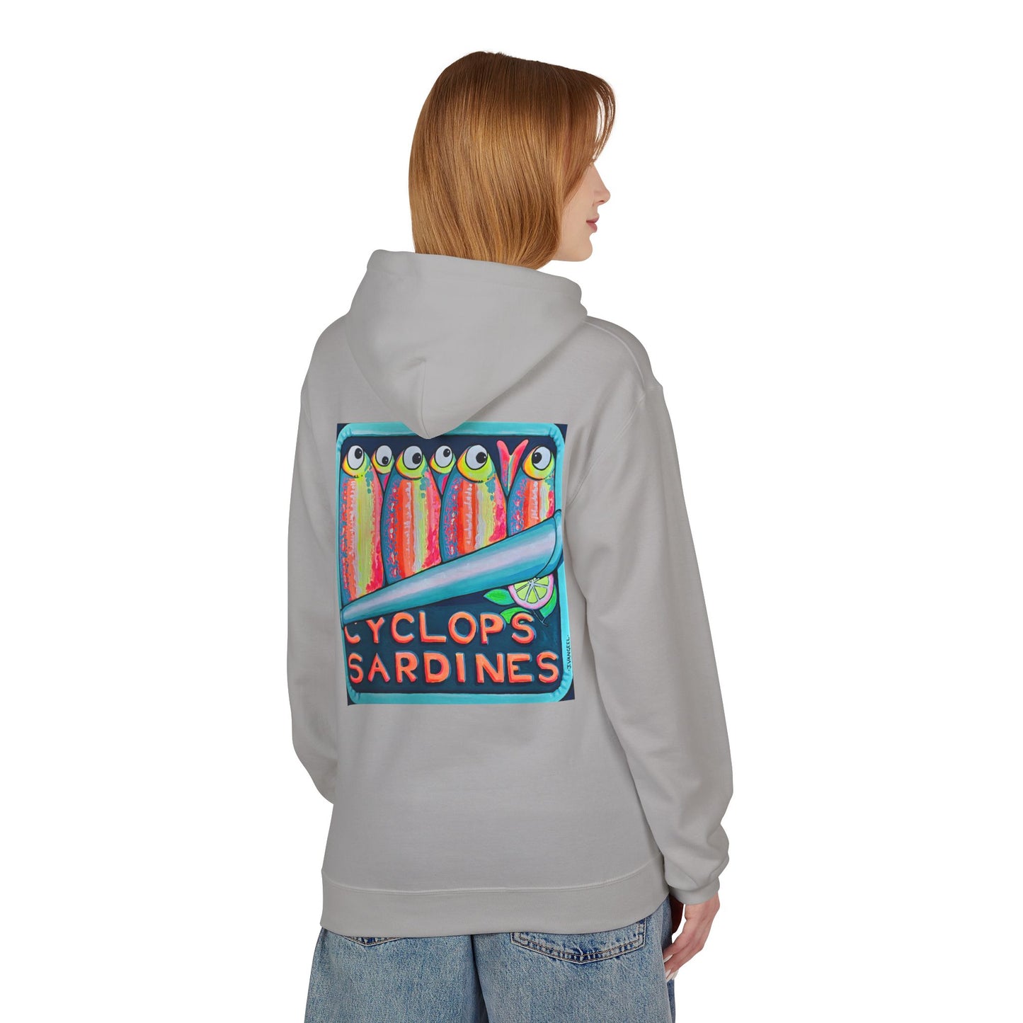 Unisex Neon Sardines Soft Hoodie