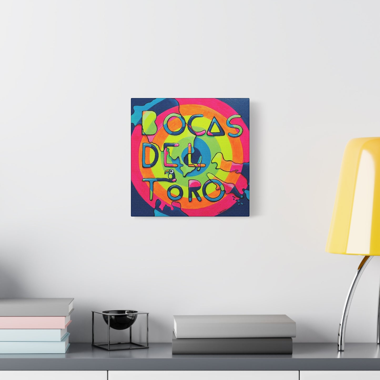 Bocas Del Toro Islands Original Canvas Art Print, Gift, Unique Wall Decor