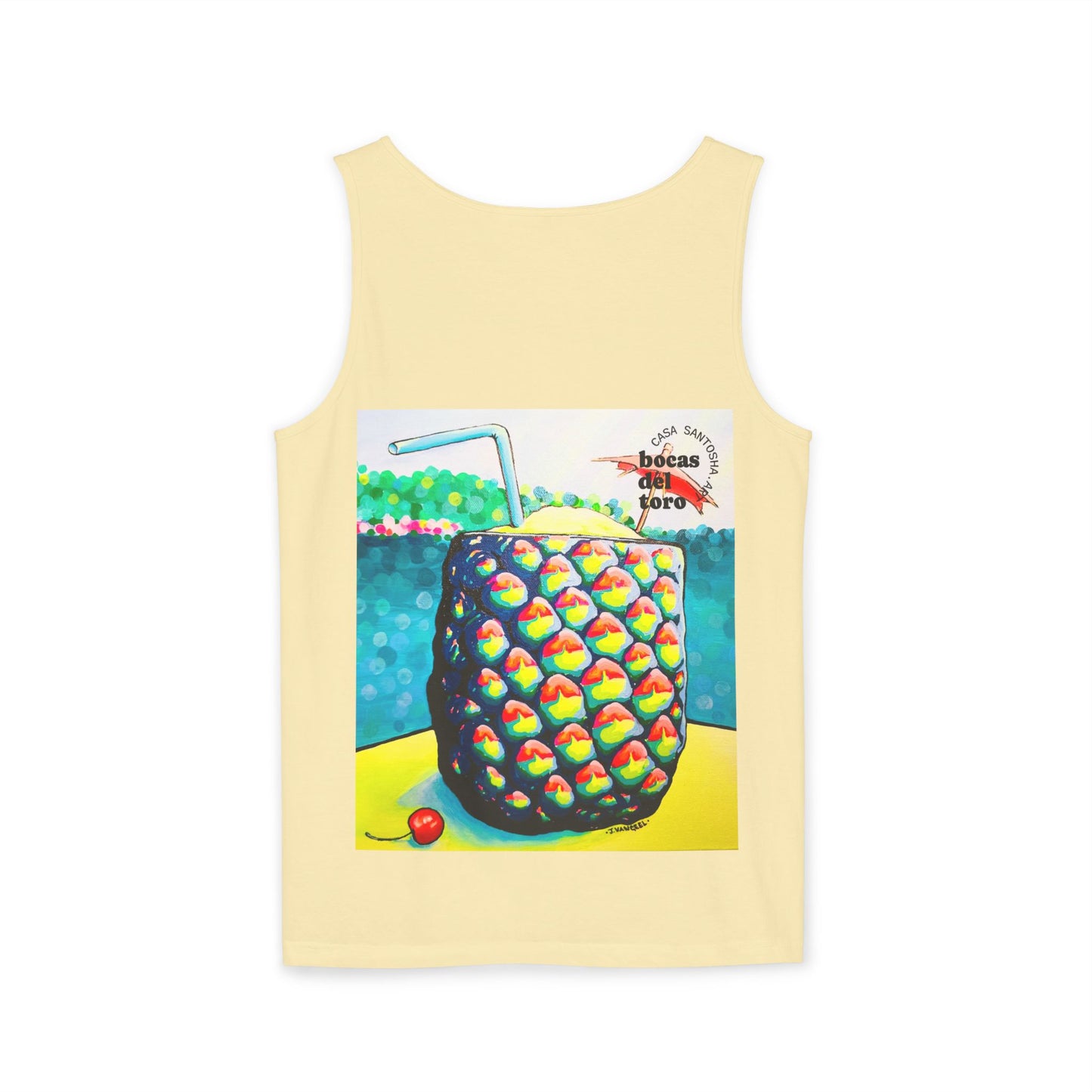 Unisex Neon Piña Colada Tank Top - Perfect for Summer Vibes