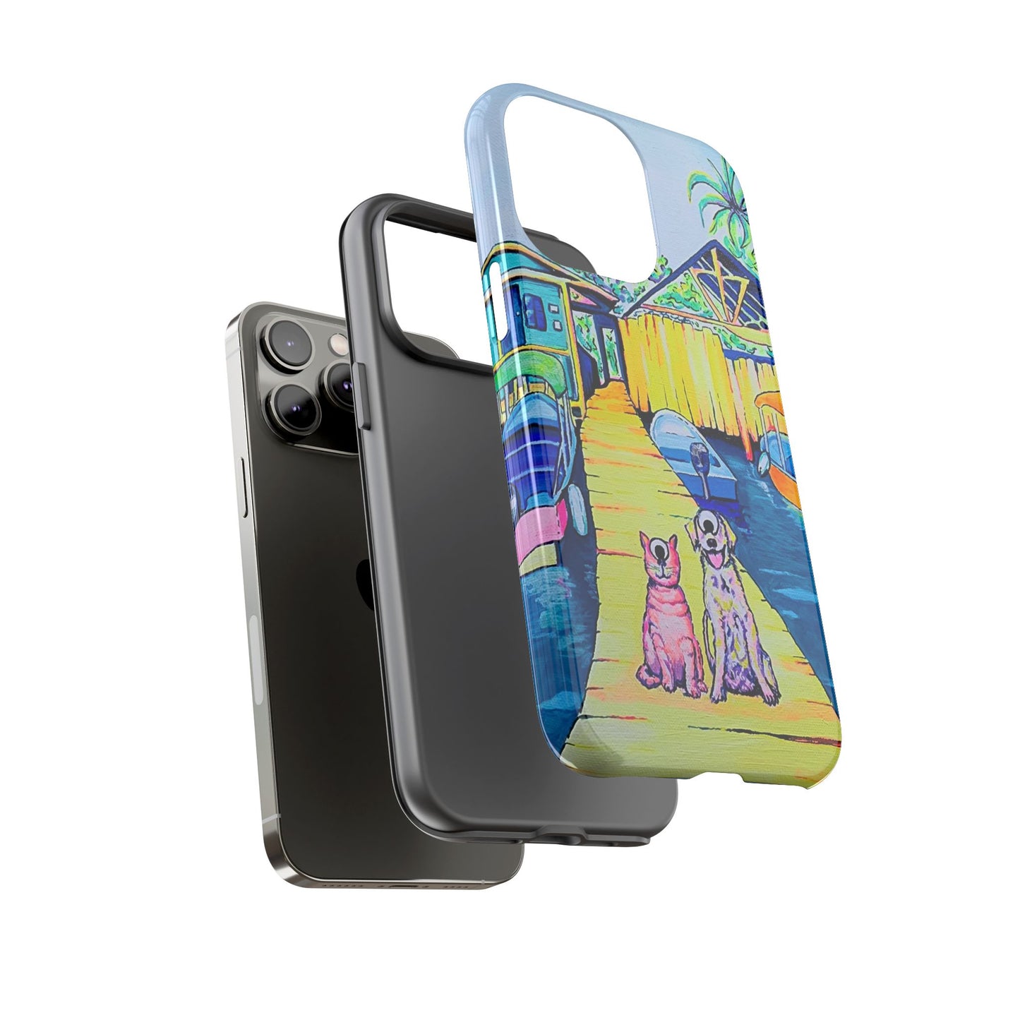Cyclops Cat and Dog in Bocas Tough Phone Case