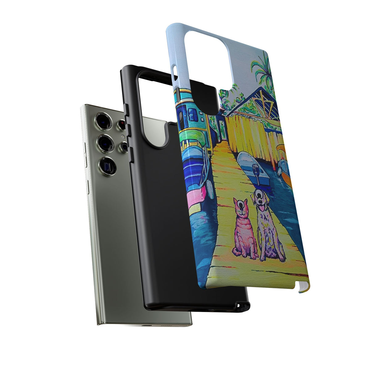 Cyclops Cat and Dog in Bocas Tough Phone Case