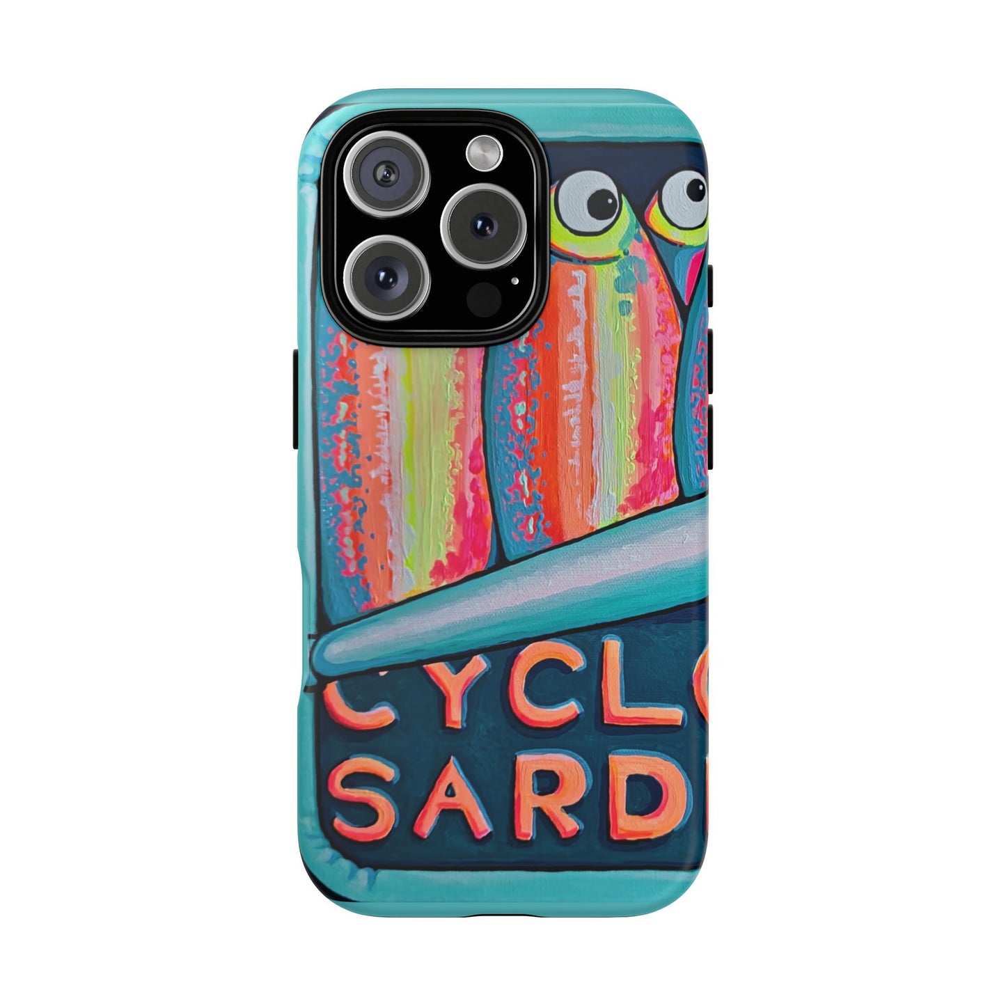 Neon Sardines Tough Phone Case