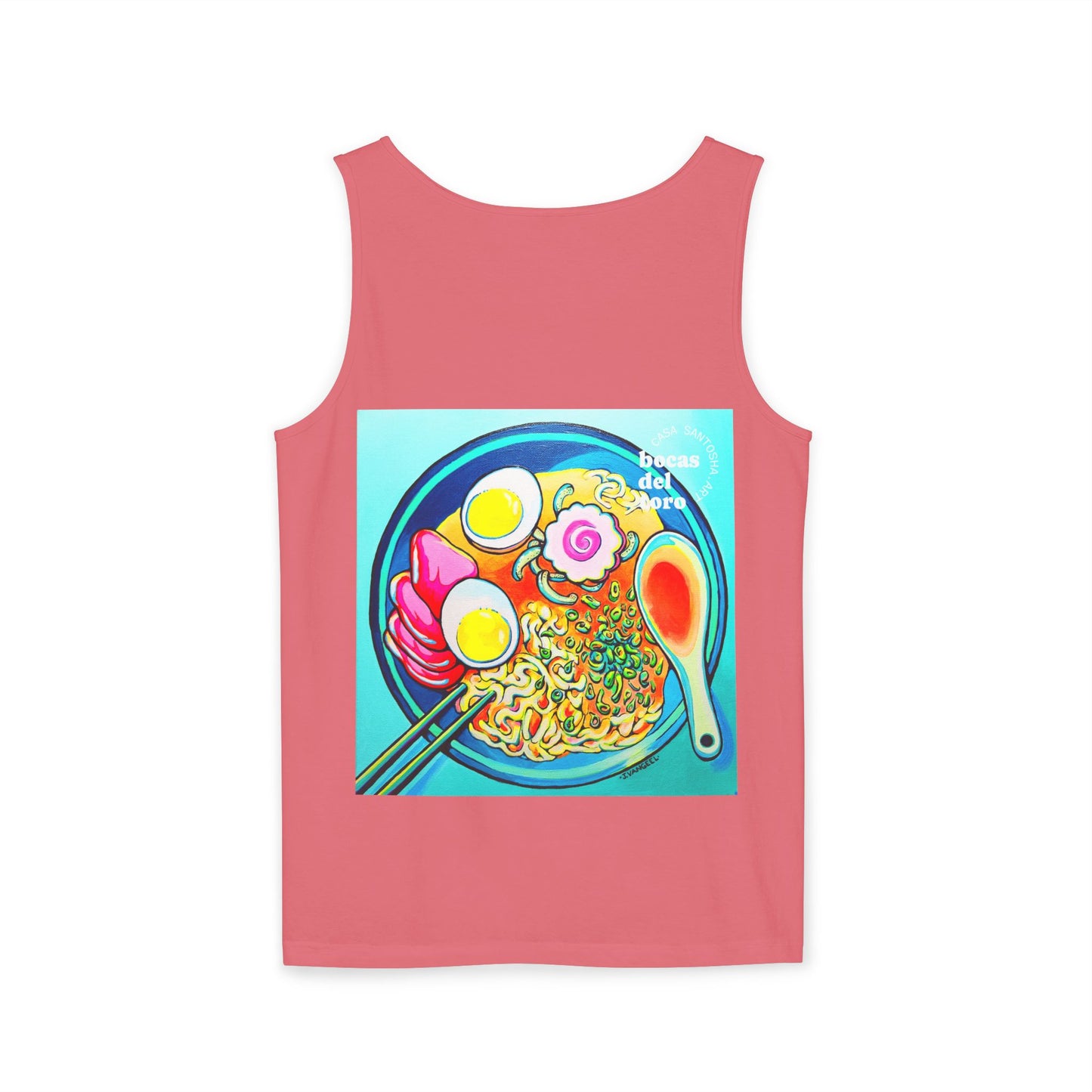 Unisex Neon Ramen Tank Top - Perfect for Summer Vibes
