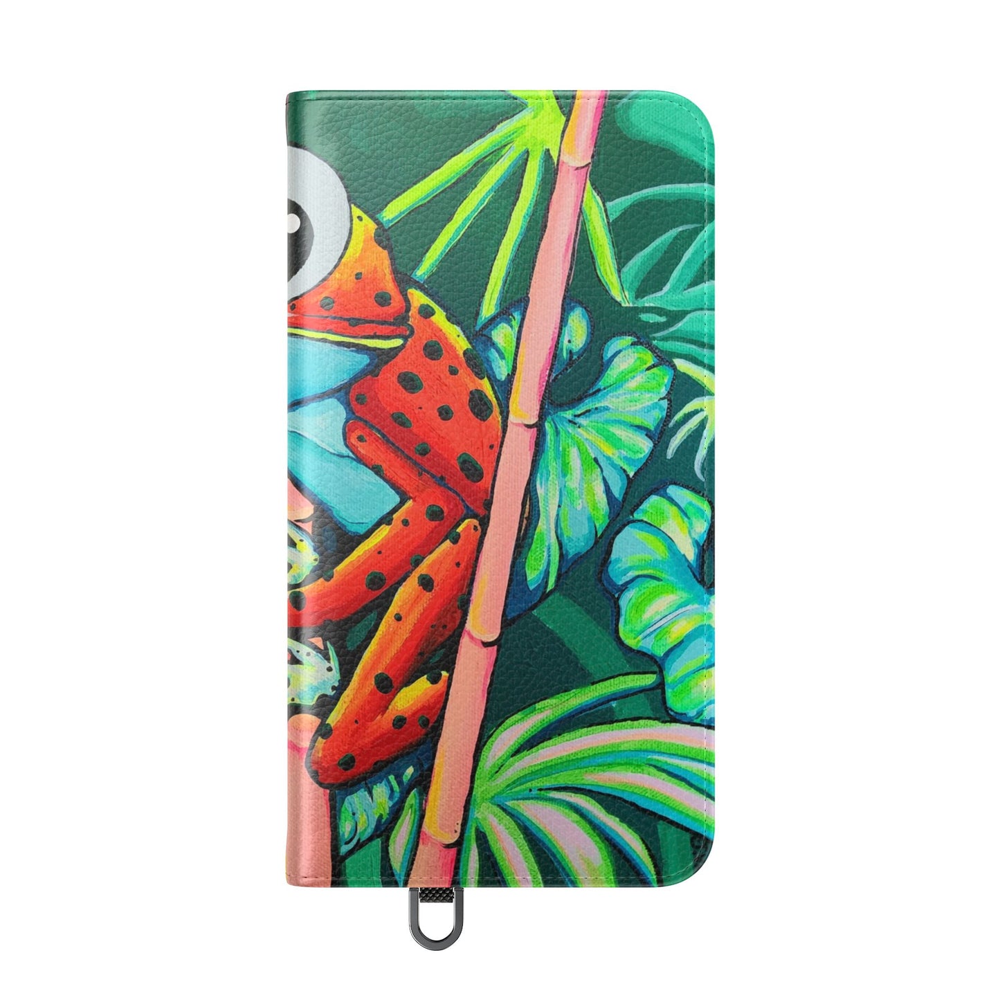 Cyclops Red Frog Flip Phone Case – Wallet Cover with Card Slots