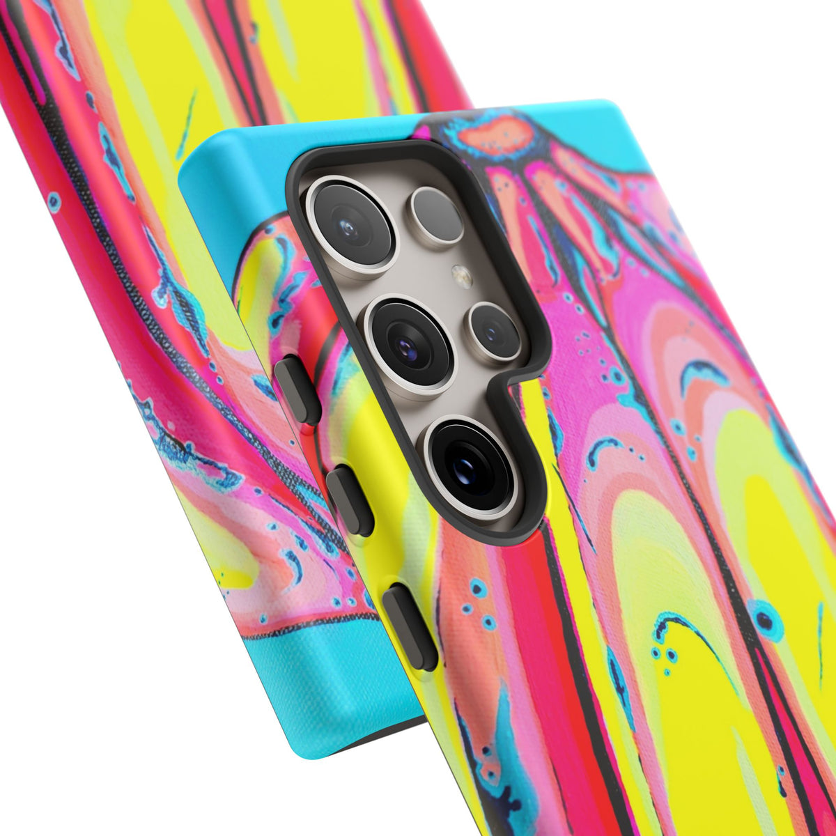 Neon Fat Bananas Tough Phone Case