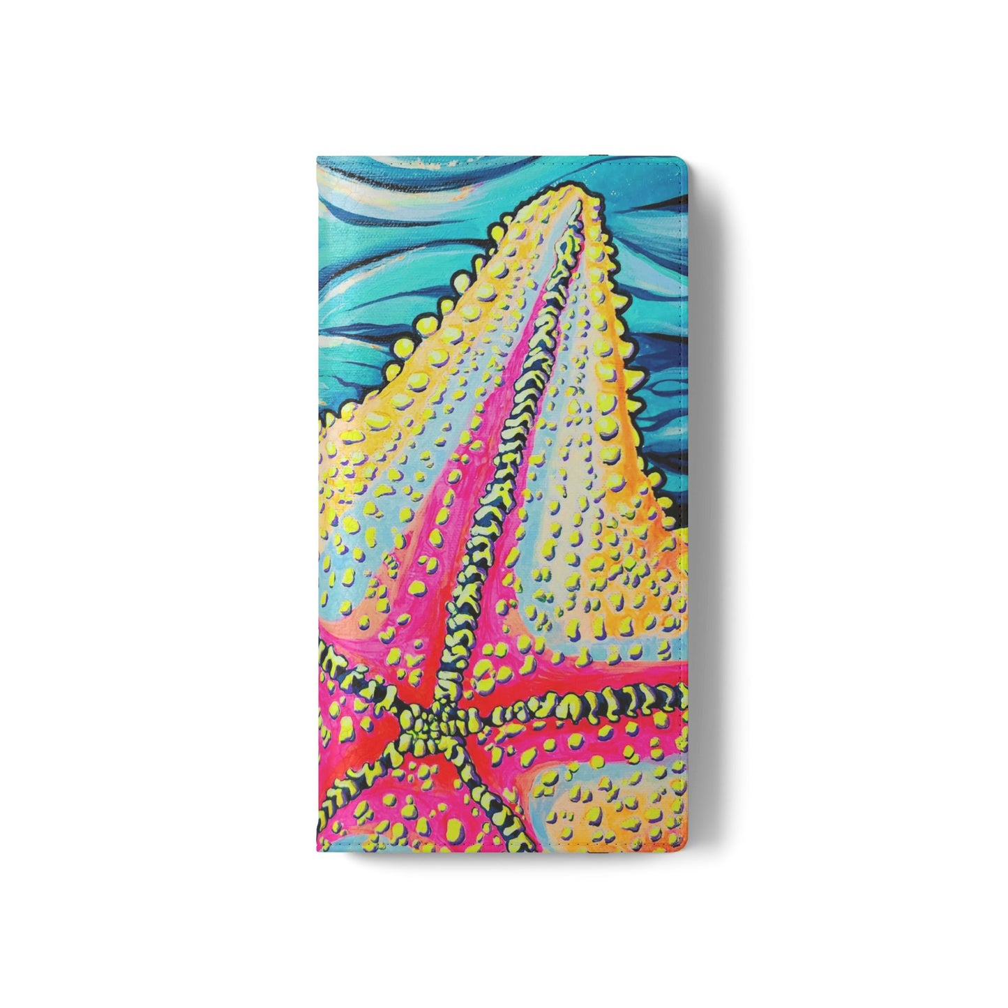 Starfish Beach Bocas Flip Phone Case – Wallet Cover with Card Slots