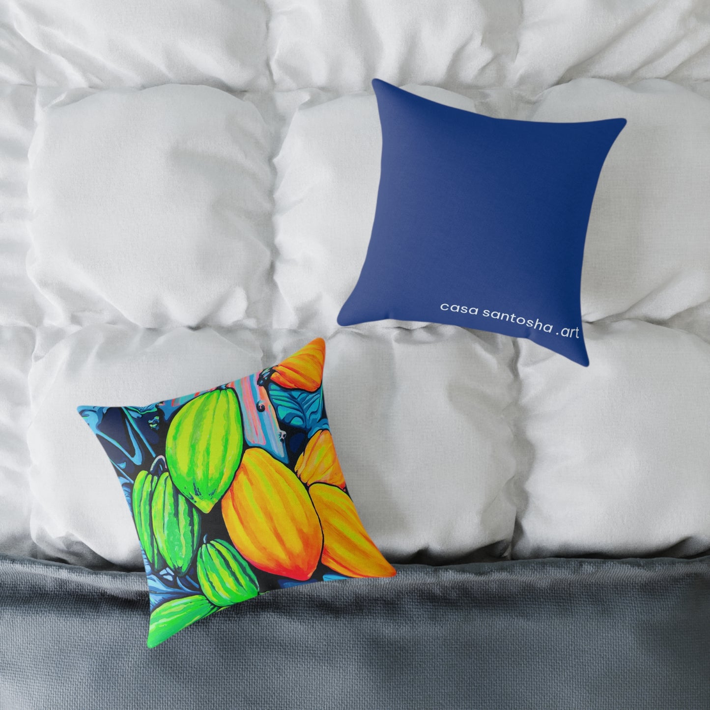 Neon Cacao Art Canvas Decorative Pillow