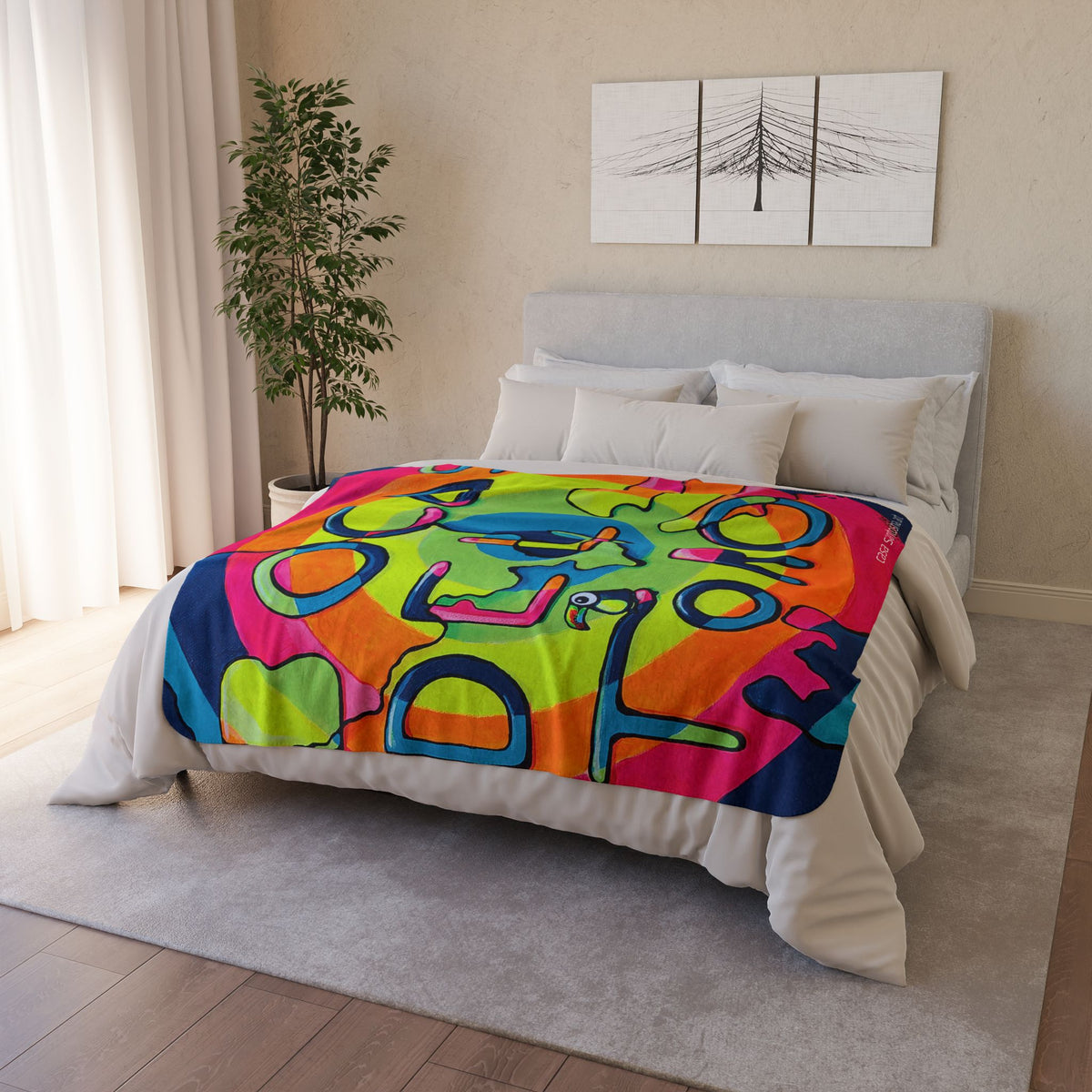 Bocas Del Toro Islands Fleece Sherpa Blanket