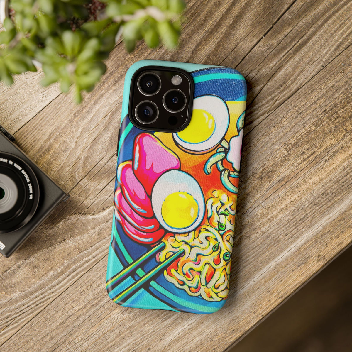 Coque de téléphone résistante Neon Ramen
