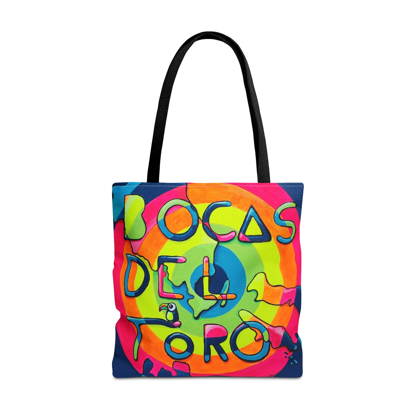 Premium Bocas Del Toro Islands Tote Bag, Original Artist Design, Reusable Shopping Tote,  Eco-Friendly