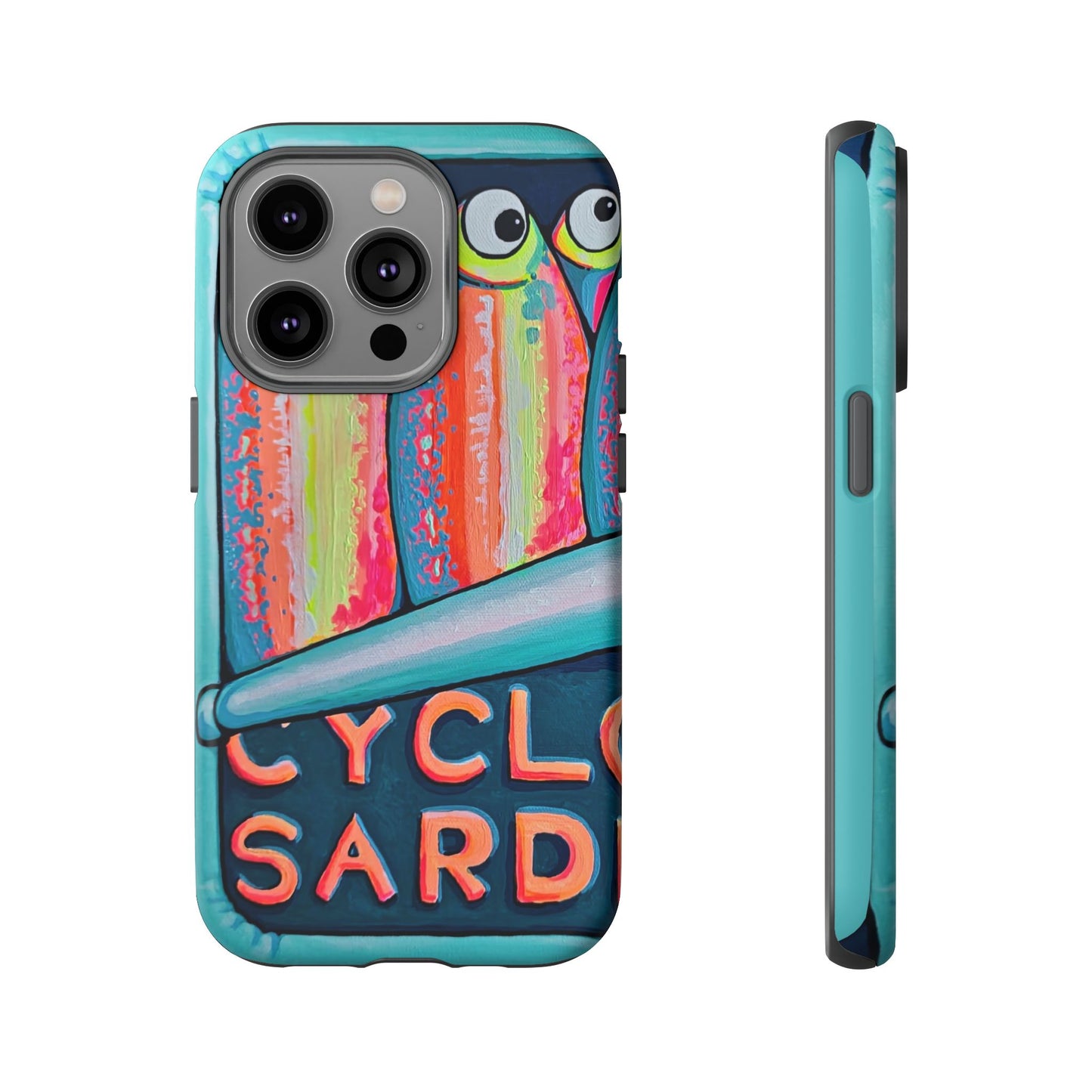 Neon Sardines Tough Phone Case