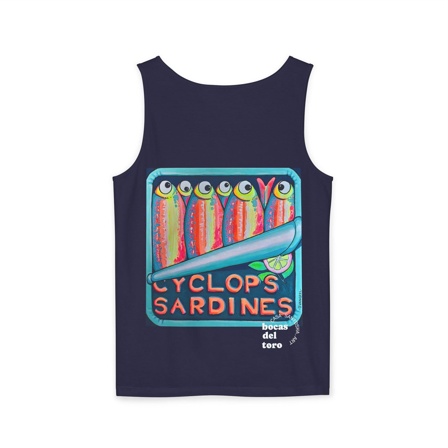 Unisex Neon Sardines Tank Top - Perfect for Summer Vibes