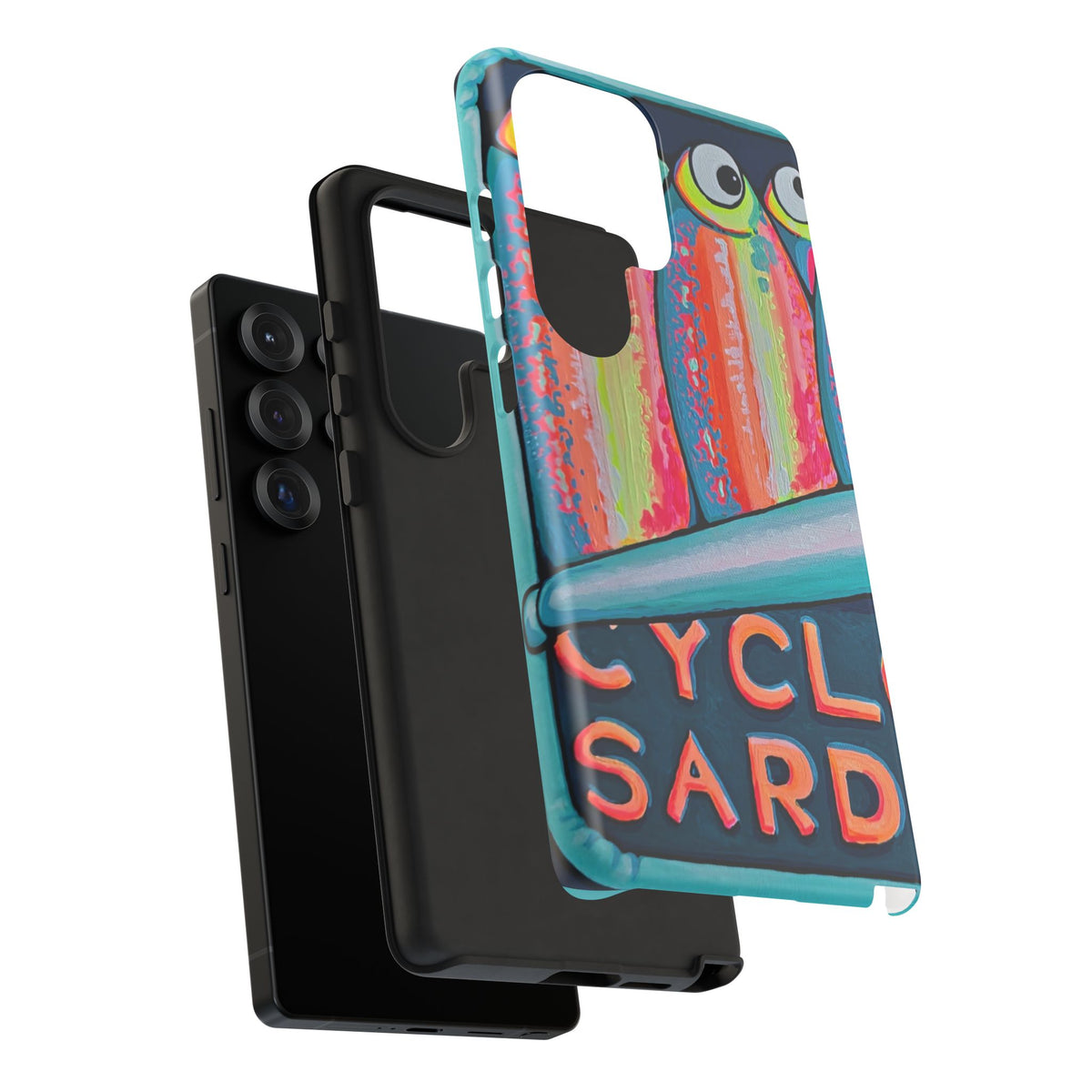Neon Sardines Tough Phone Case