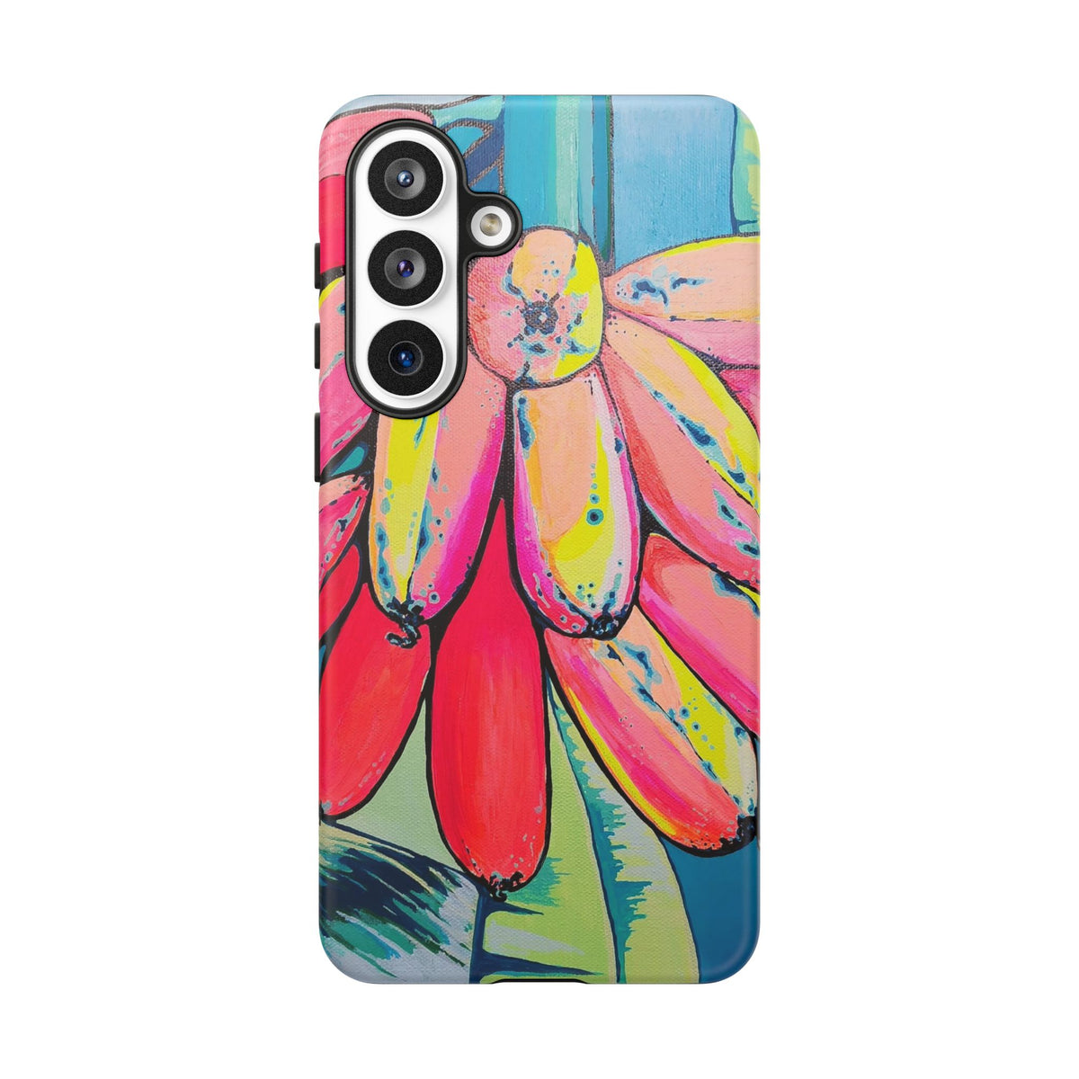 Neon Primitivo Bananas Tough Phone Case