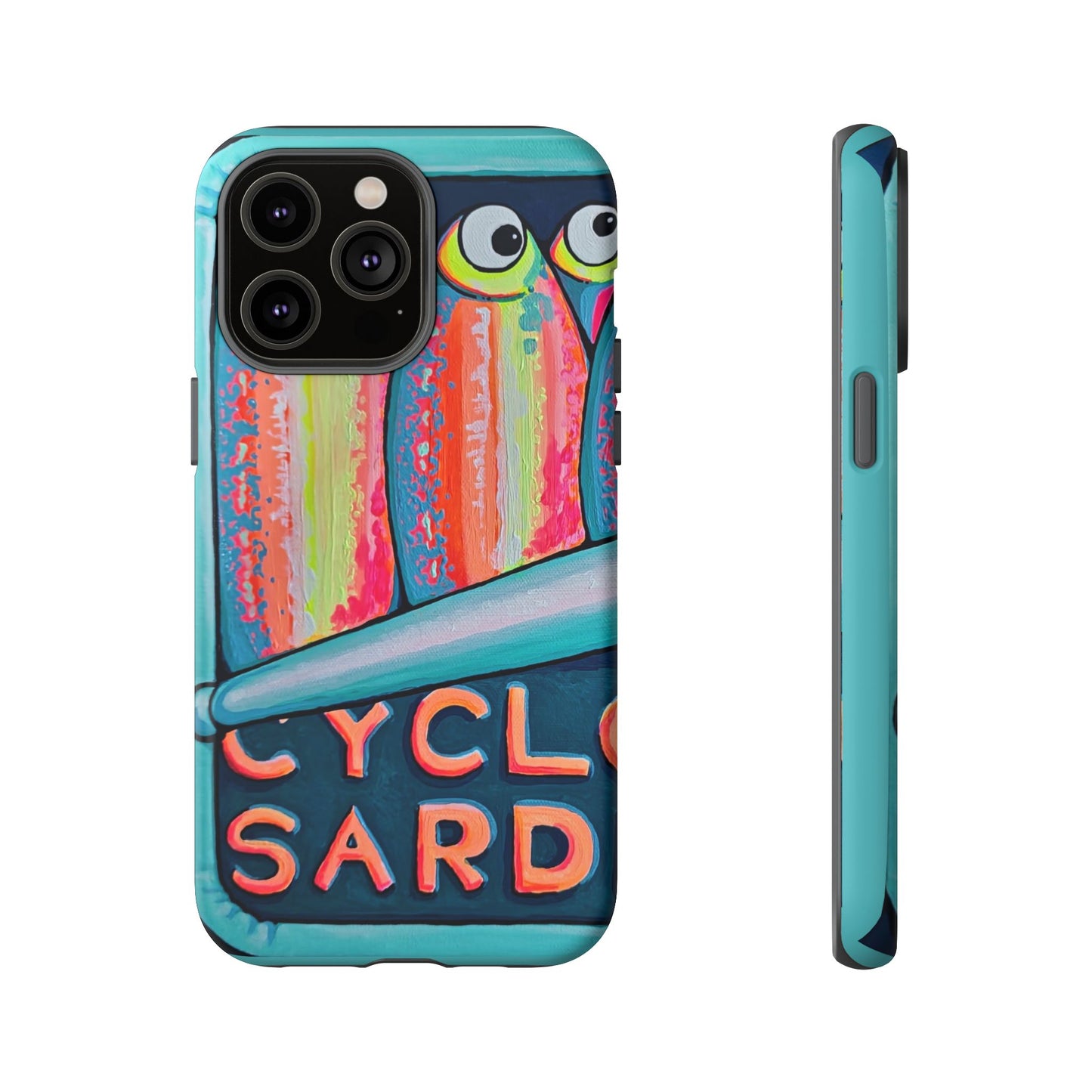 Neon Sardines Tough Phone Case