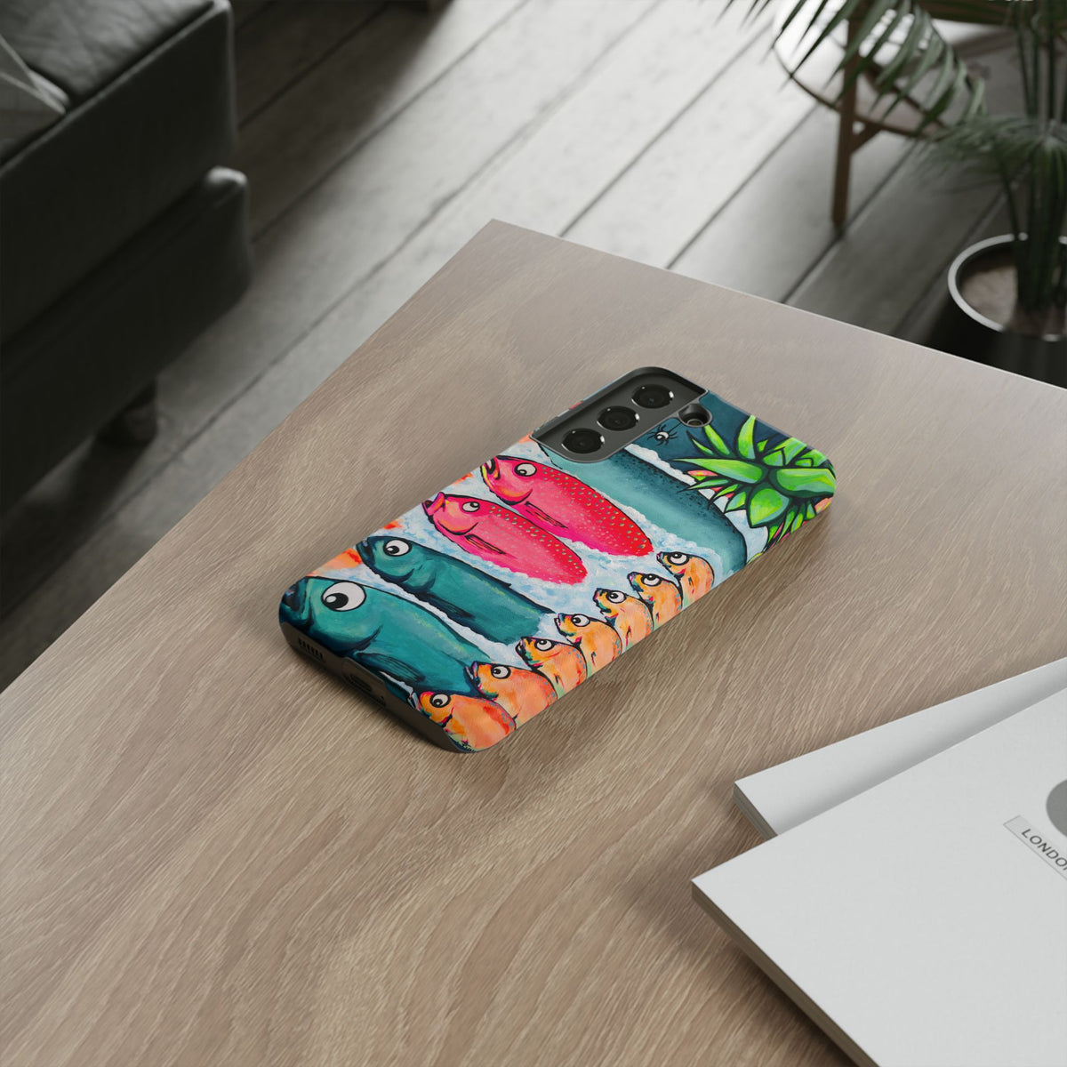 Neon Cabo Fish Market Tough Phone Case