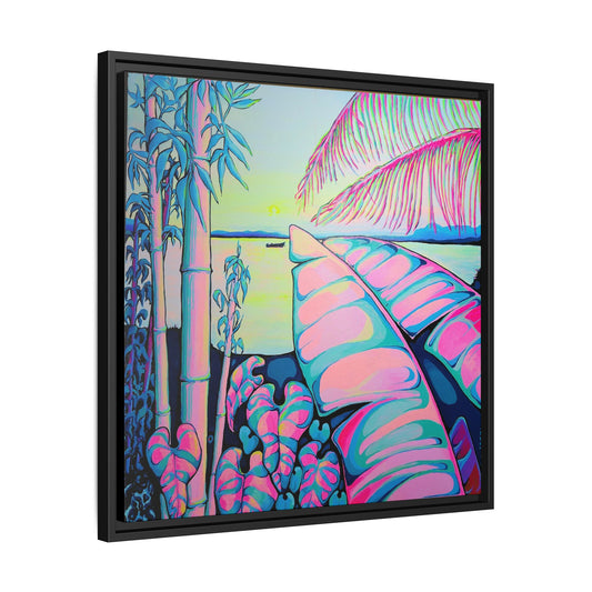 Framed Serenity Bocas Canvas Print