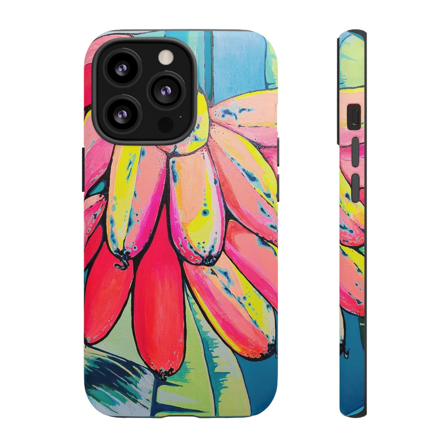 Neon Primitivo Bananas Tough Phone Case