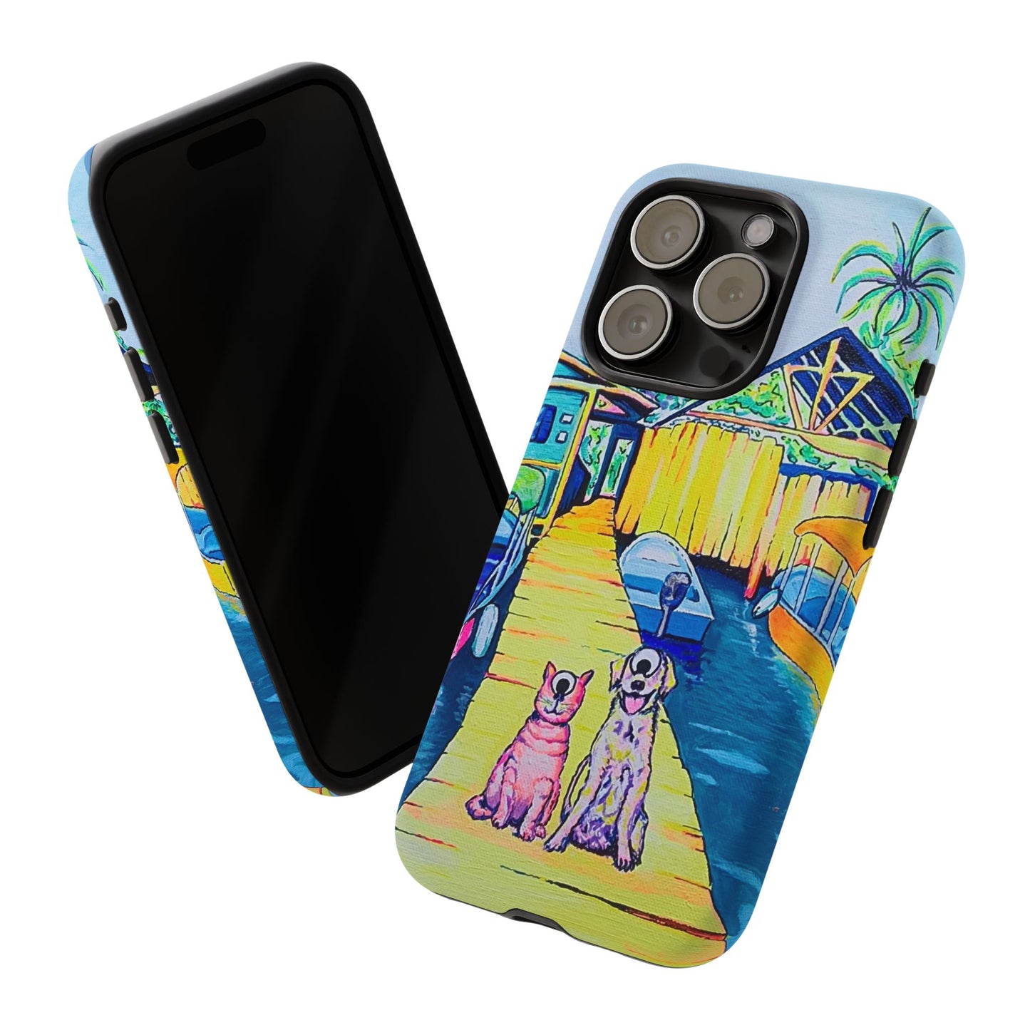 Cyclops Cat and Dog in Bocas Tough Phone Case