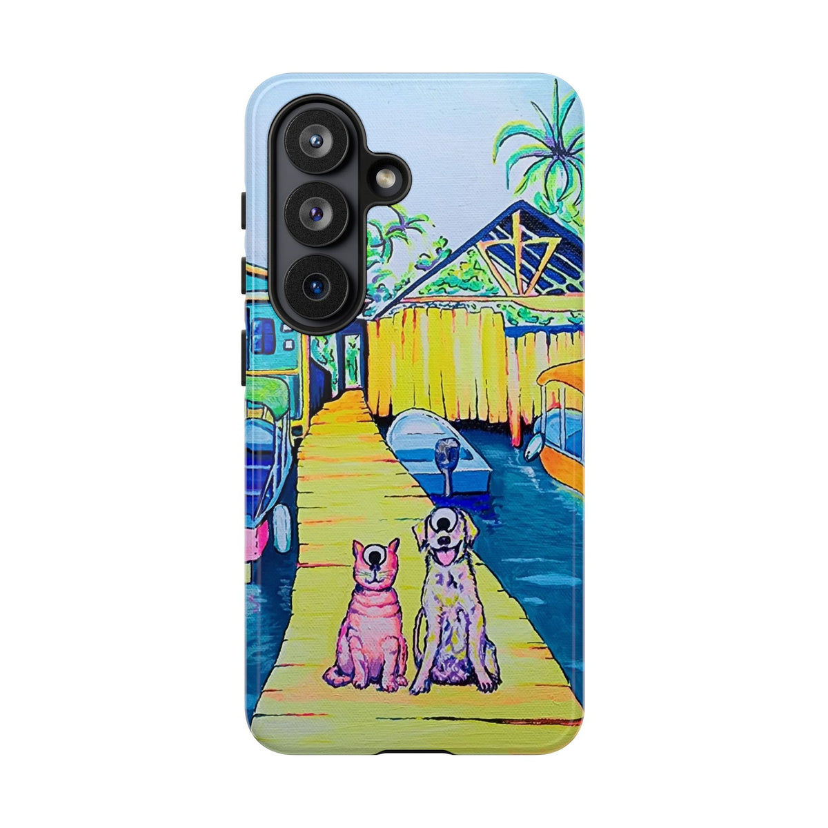 Cyclops Cat and Dog in Bocas Tough Phone Case