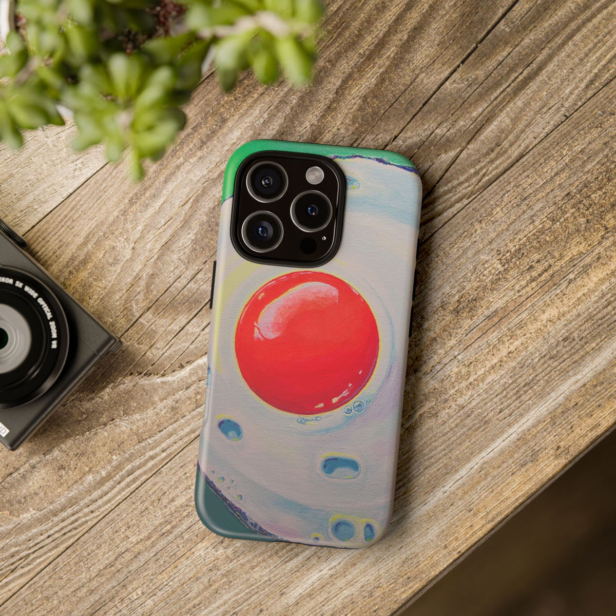 Neon Fried Egg Tough Phone Case