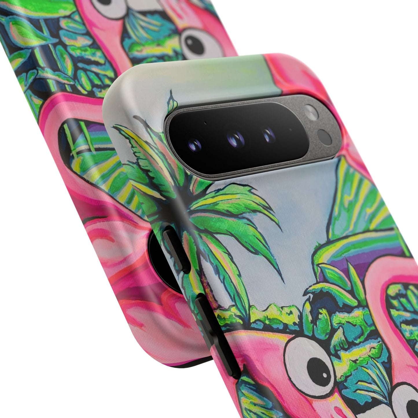 Cyclops Flamingo Family Tough Phone Case