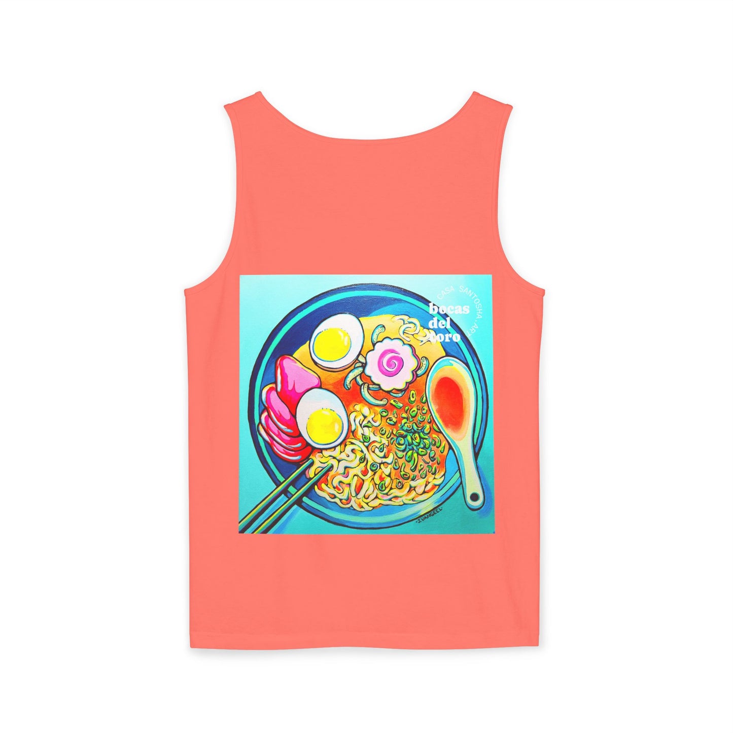 Unisex Neon Ramen Tank Top - Perfect for Summer Vibes