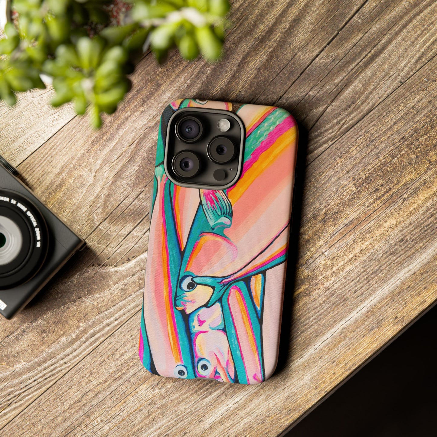 Neon Fish Tough Phone Case