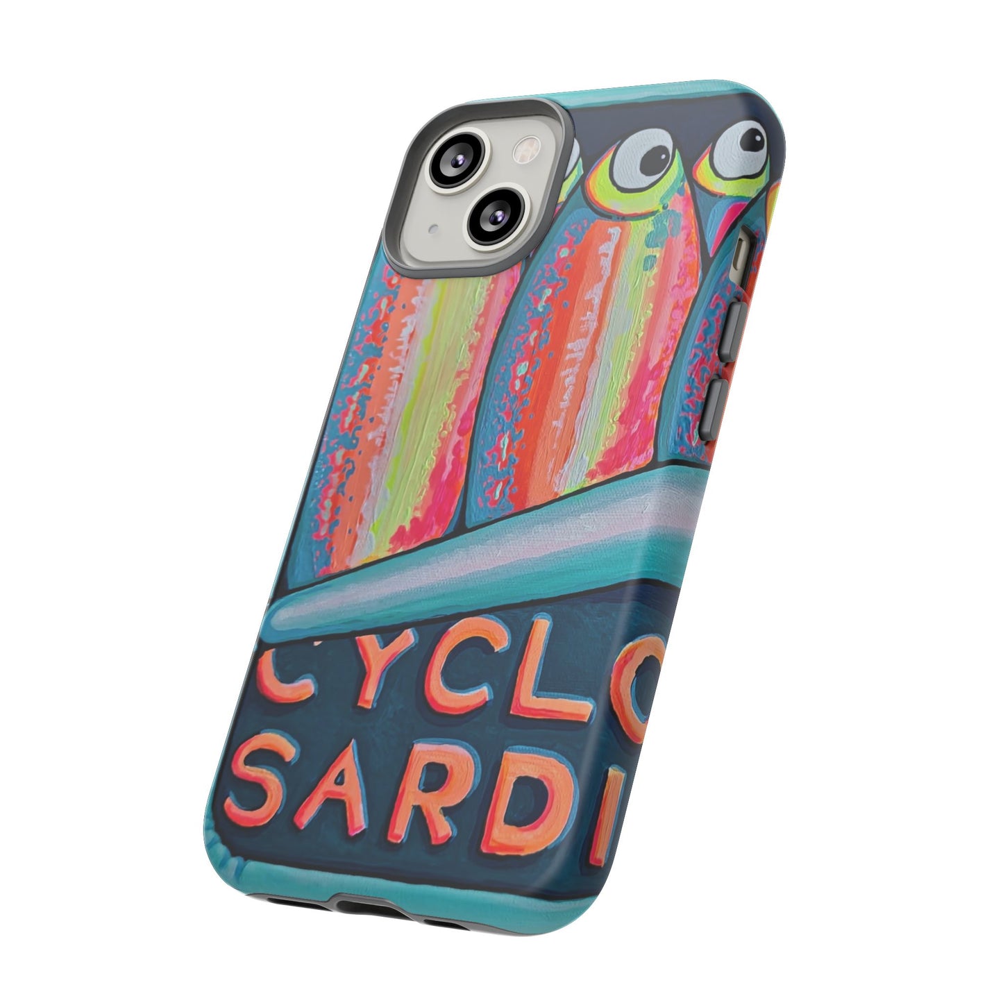 Neon Sardines Tough Phone Case