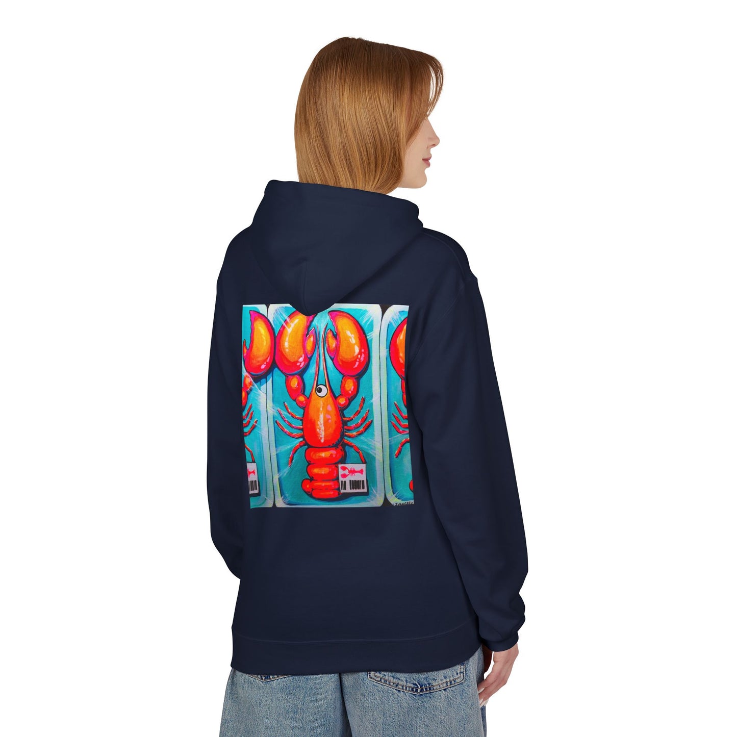 Unisex Fresh Neon Lobster Soft Hoodie
