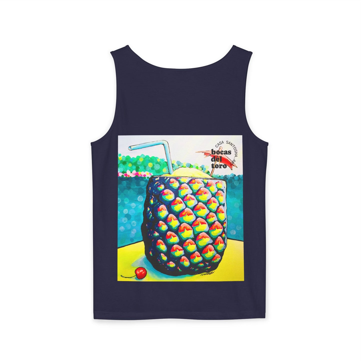 Unisex Neon Piña Colada Tank Top - Perfect for Summer Vibes